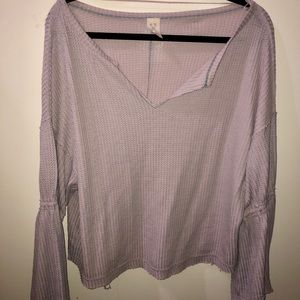 Free people bell sleeve shirt